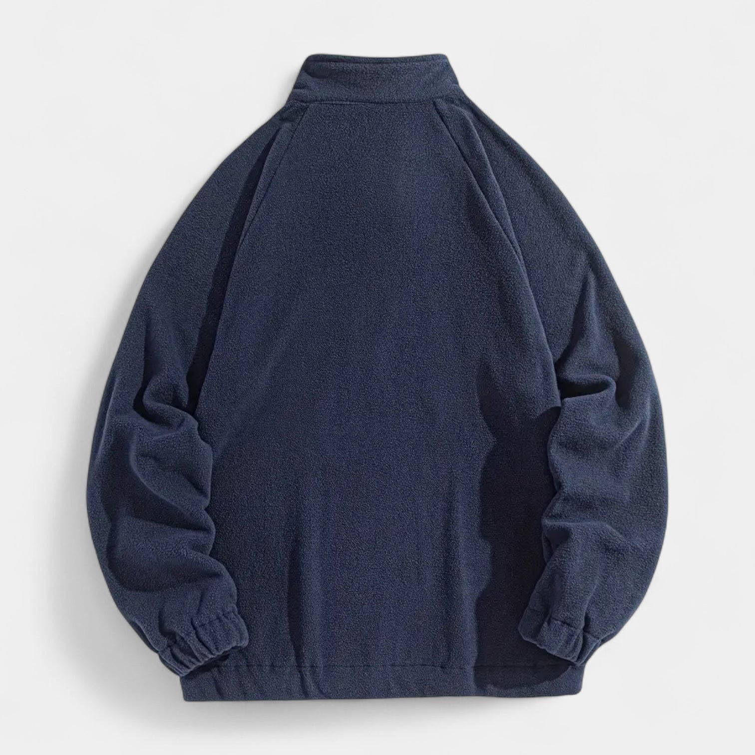 Fleece Half-Zip Pullover Embroidered Relaxed Fit for Men