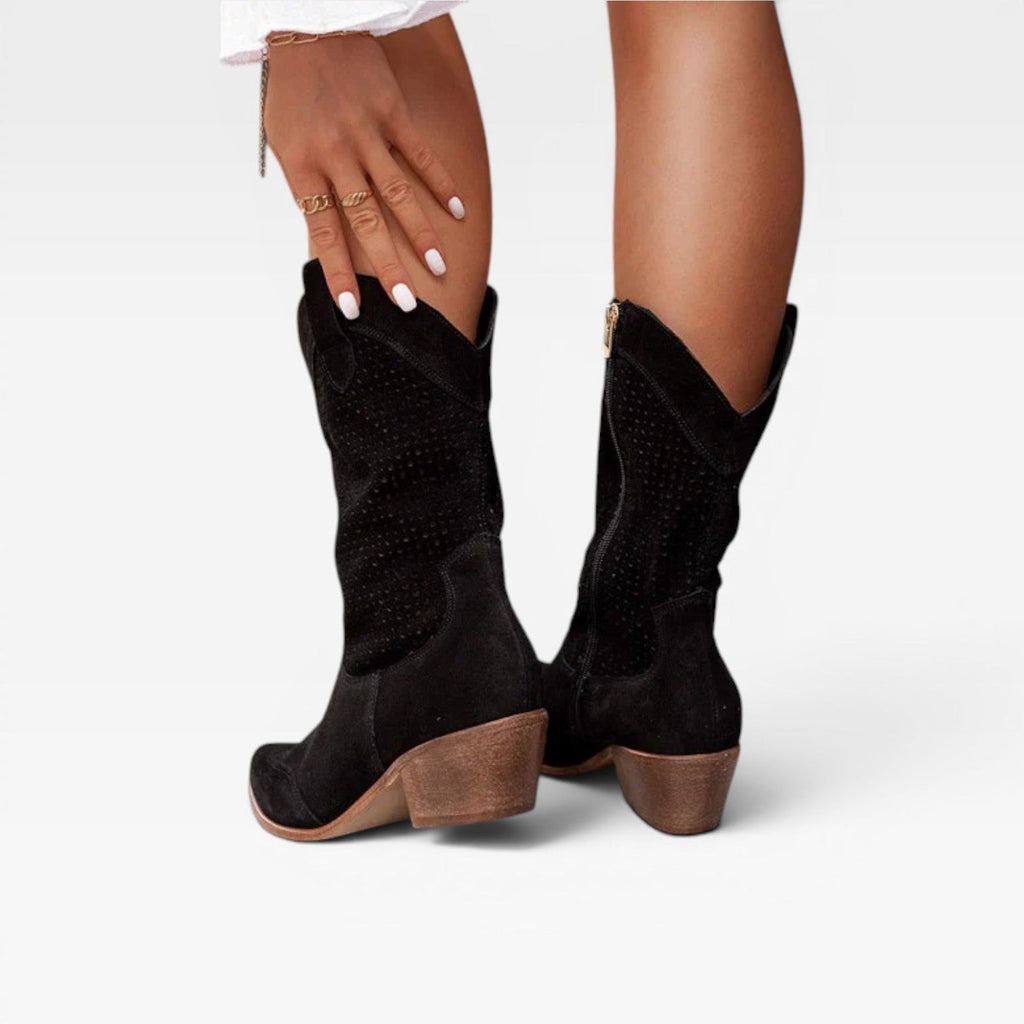 Women's Perforated Western Summer Boots