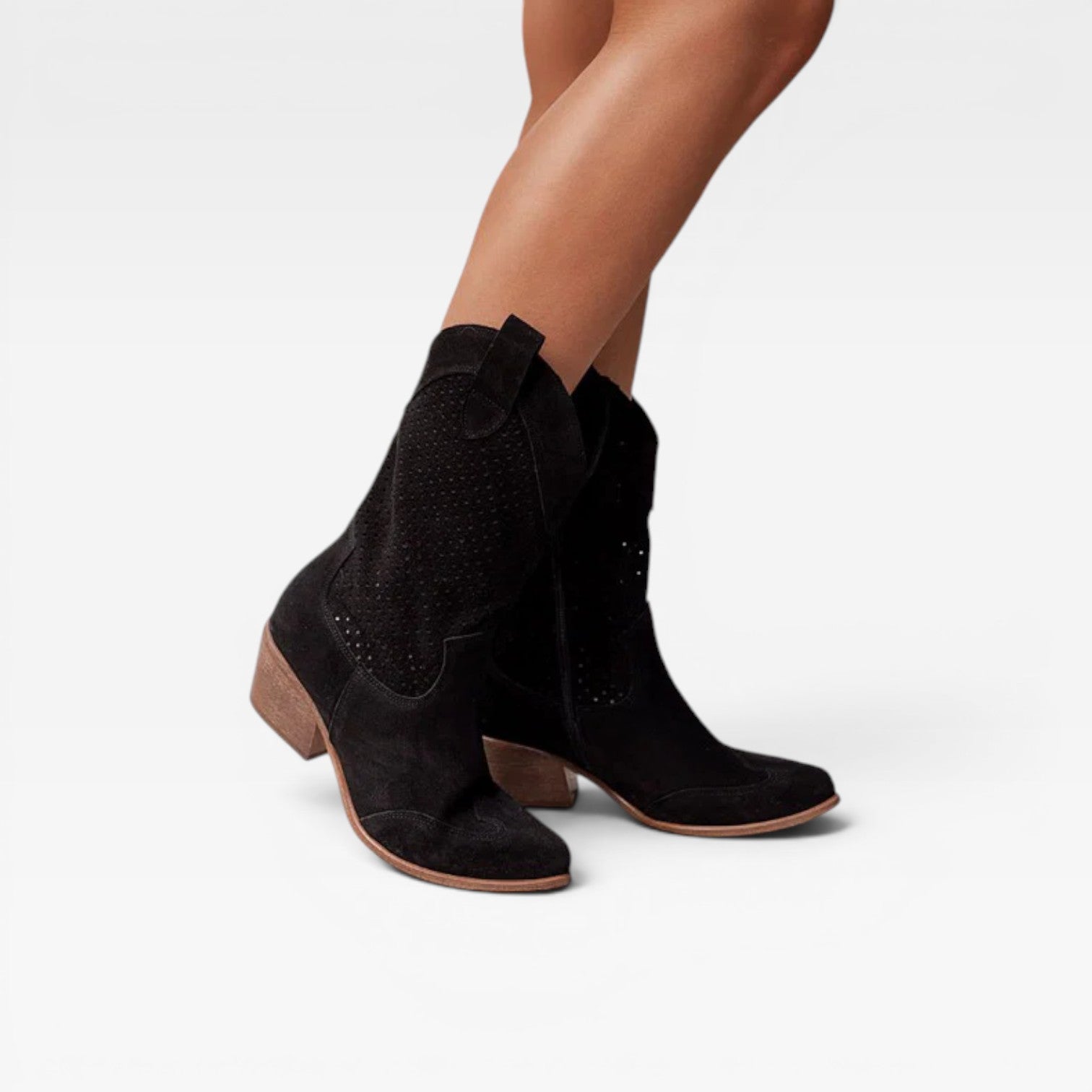 Women's Perforated Western Summer Boots