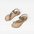 Women's Beaded Slingback Summer Sandals