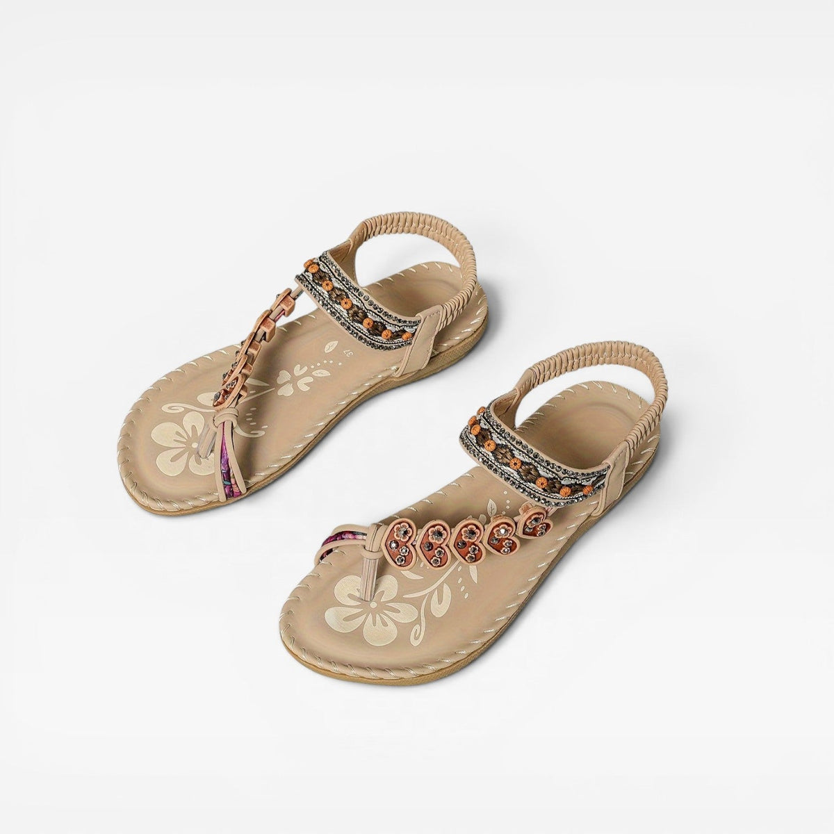 Women's Beaded Slingback Summer Sandals