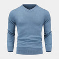 V-Neck Fine-Gauge Knit Sweater Regular Fit for Men