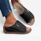 Women's Cushioned Wedge Slide Sandals