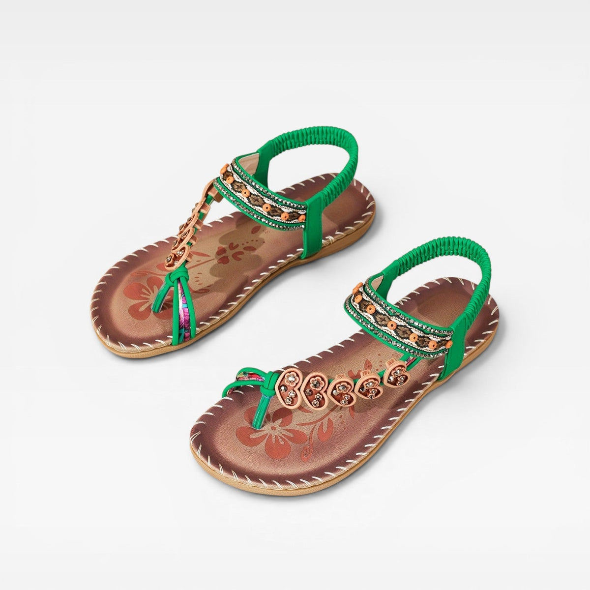 Women's Beaded Slingback Summer Sandals