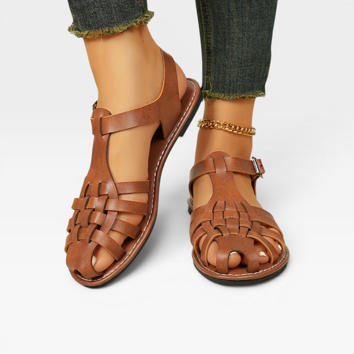Women's Woven Fisherman Flat Sandals