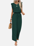 Women's Two-Piece Set with Wide Leg Trousers