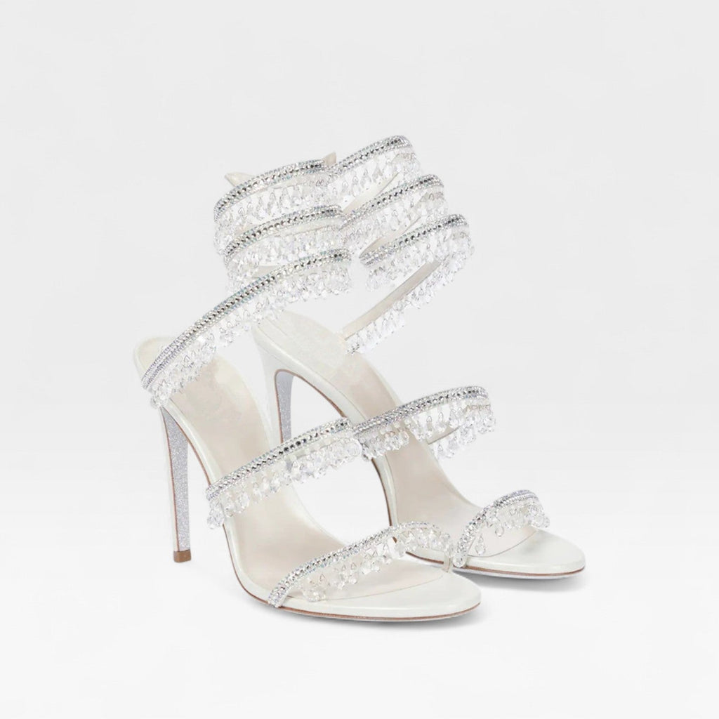 Women's Crystal Embellished Strappy Evening Sandals