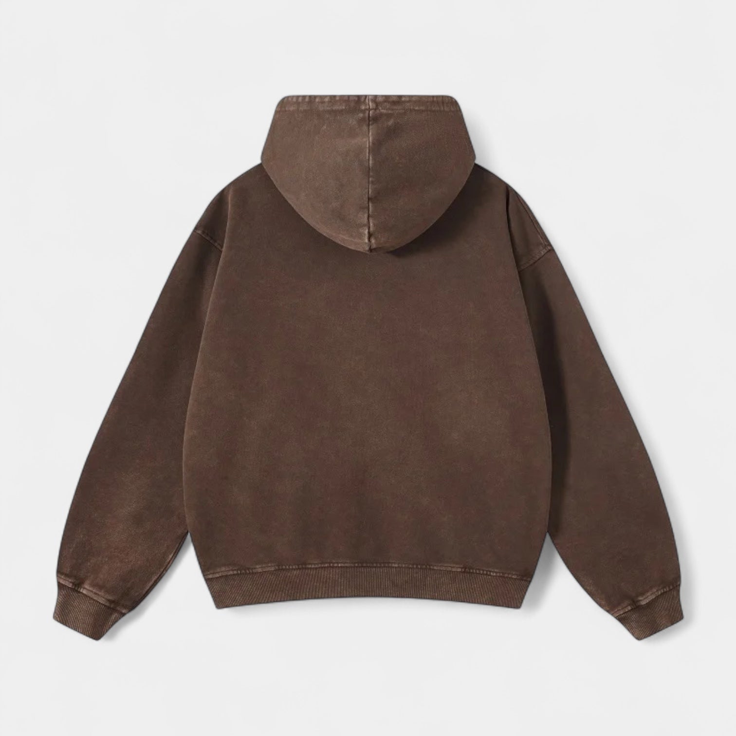 Washed Cotton Blend Hoodie Relaxed Fit for Men