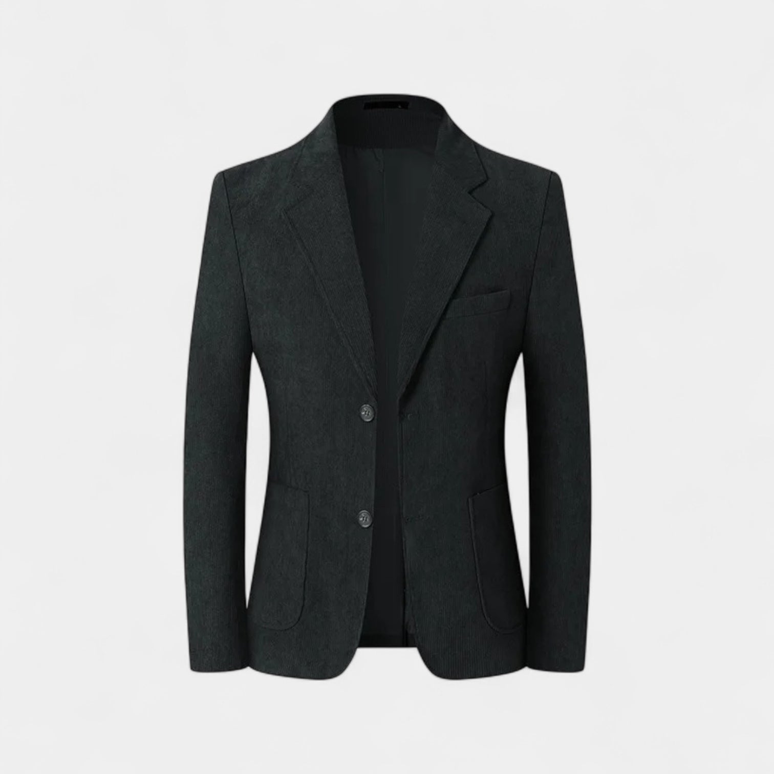 Fine-Wale Corduroy Blazer Slim Fit Notch Lapel for Men