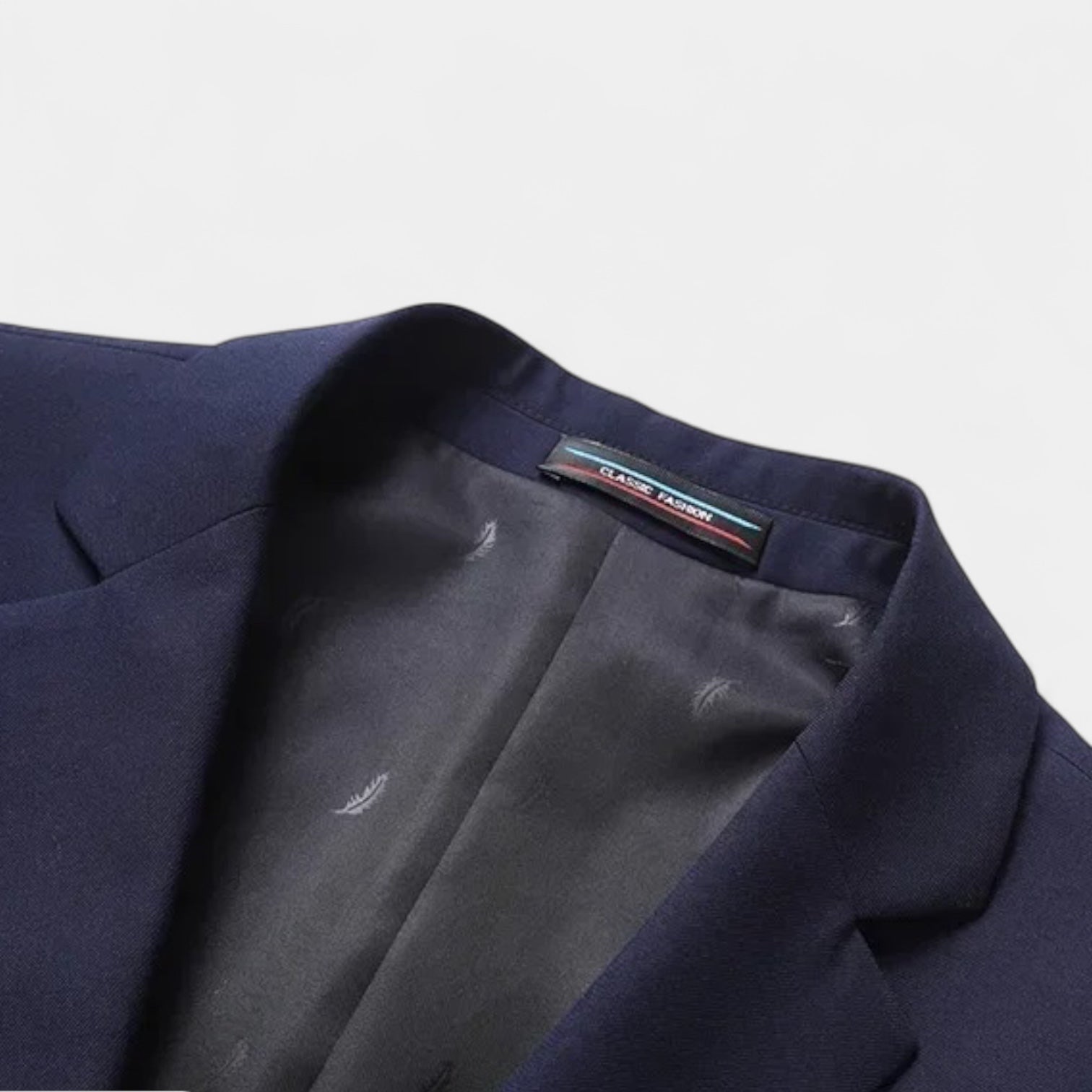 Notched Lapel Blazer Regular Fit Fully Lined for Men