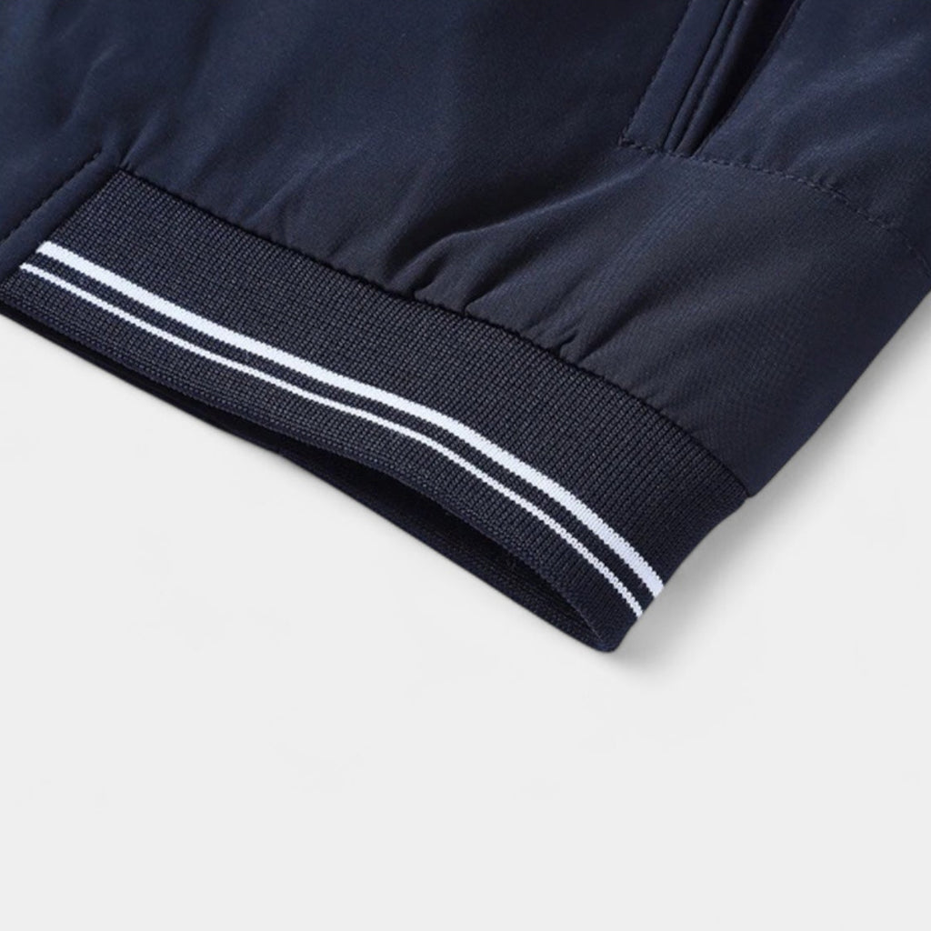 Lightweight Stand Collar Zip-Up Jacket Slim Fit for Men