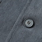 Fine-Wale Corduroy Blazer Slim Fit Notch Lapel for Men