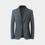 Fine-Wale Corduroy Blazer Slim Fit Notch Lapel for Men