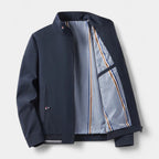 Lightweight Stand Collar Zip-Up Jacket Slim Fit for Men