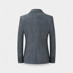 Fine-Wale Corduroy Blazer Slim Fit Notch Lapel for Men