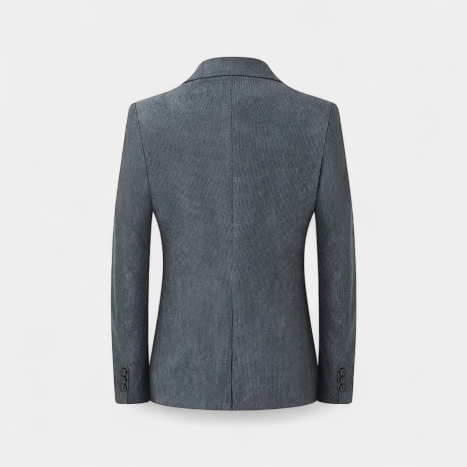 Fine-Wale Corduroy Blazer Slim Fit Notch Lapel for Men