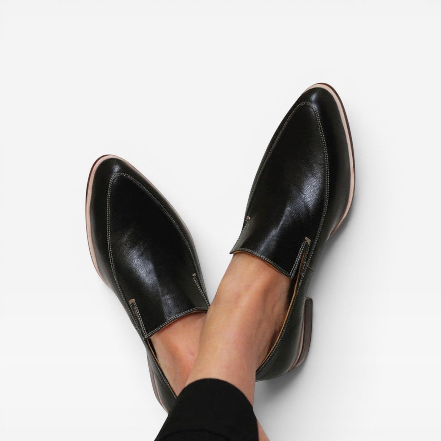 Women's Minimalist Leather Slip-On Loafers