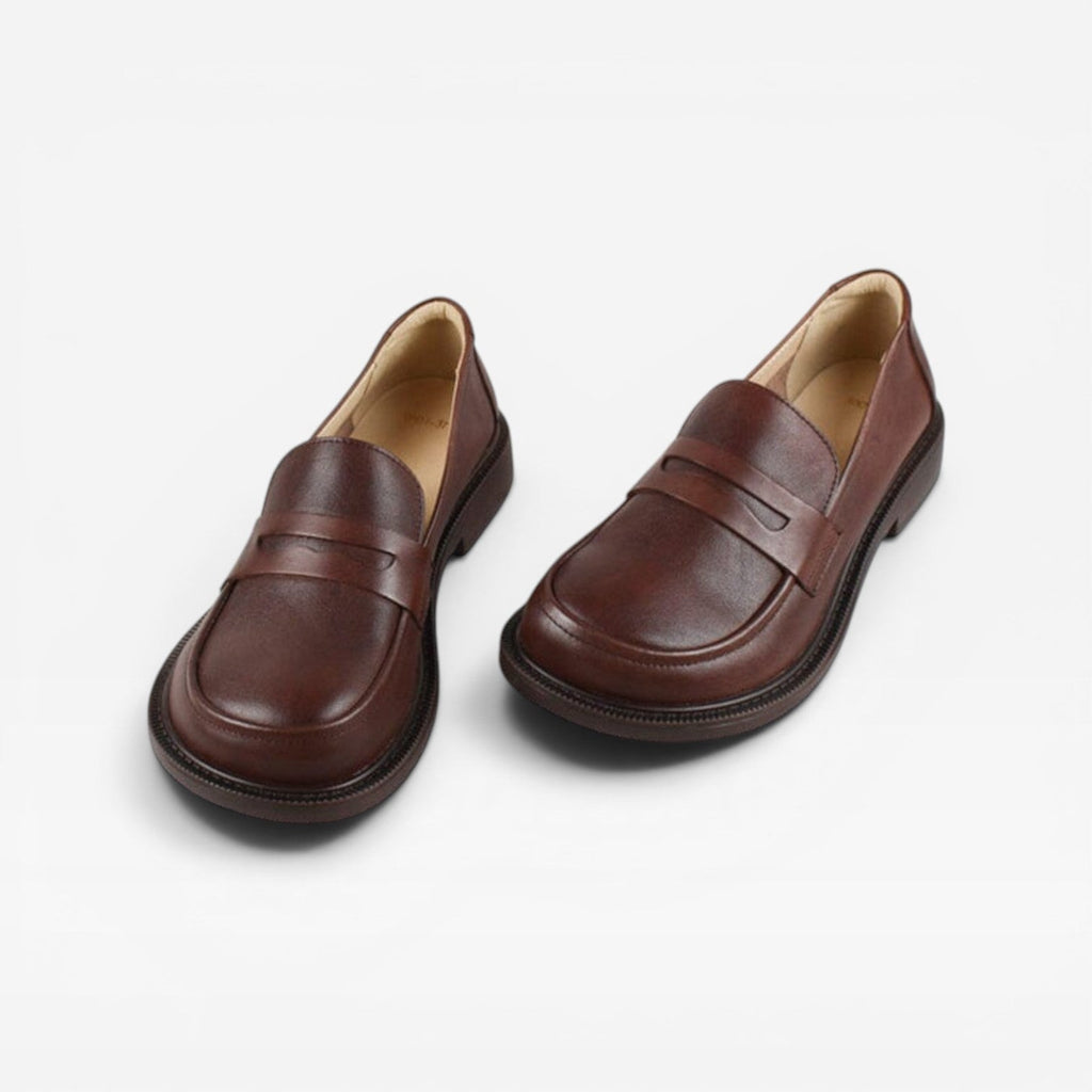 Women's Genuine Leather Penny Loafers