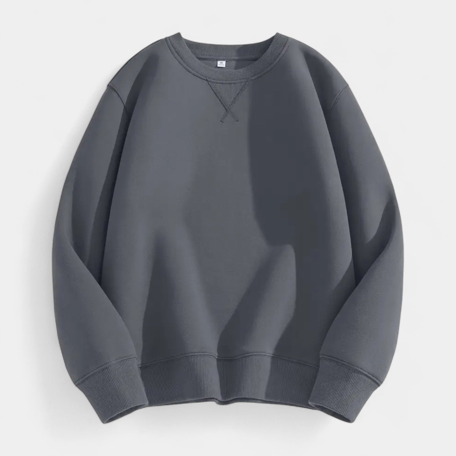Crew Neck Cotton Blend Sweatshirt Regular Fit for Men