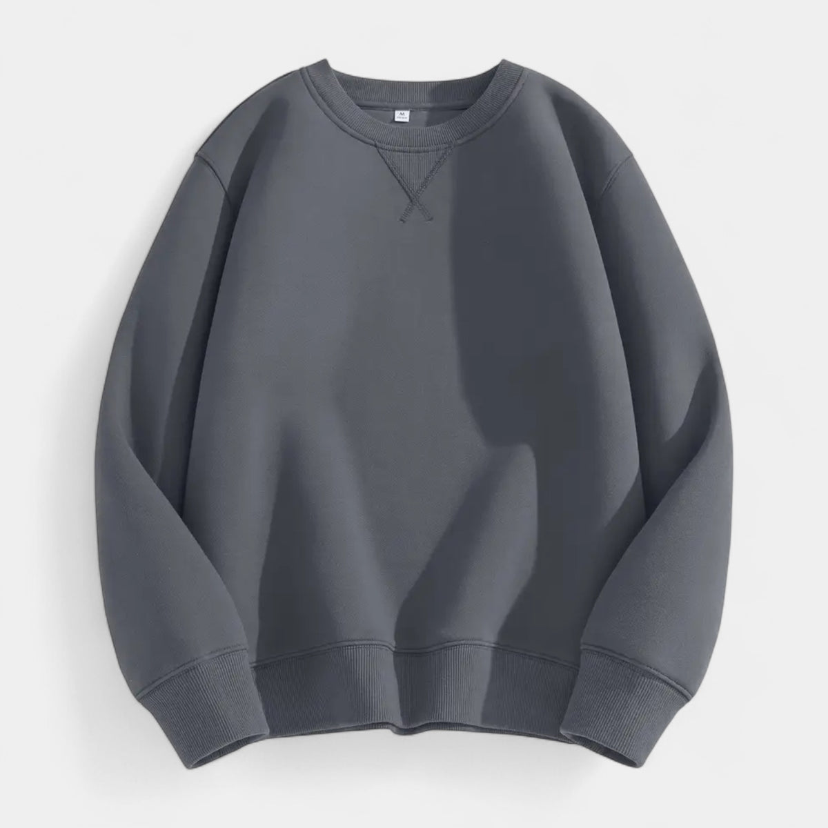 Crew Neck Cotton Blend Sweatshirt Regular Fit for Men