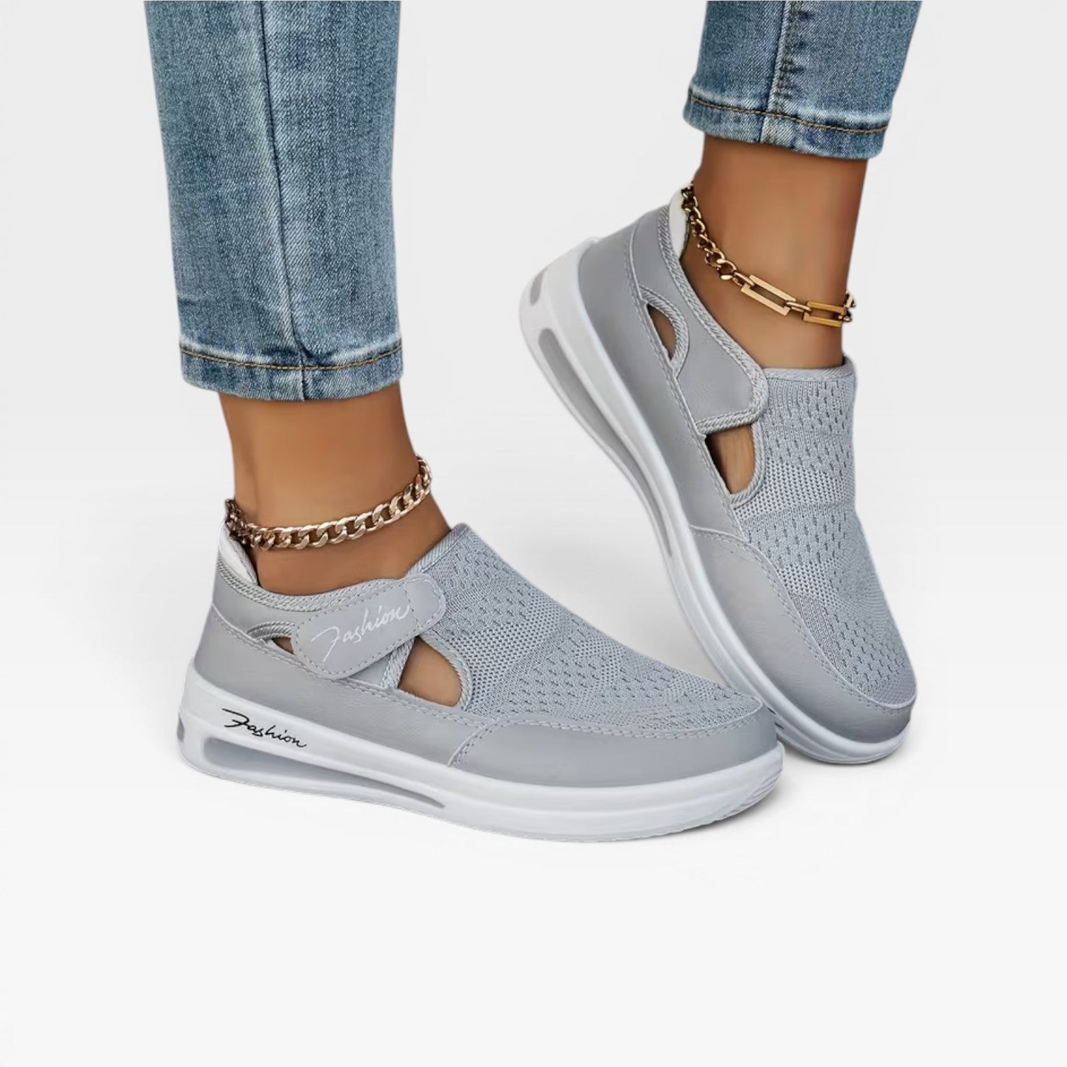 Women's Slip-On Platform Walking Trainers