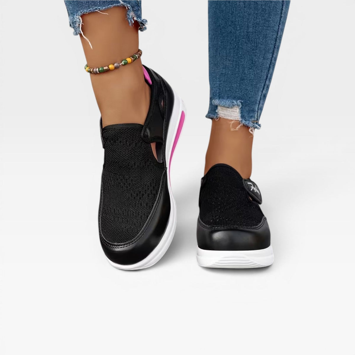 Women's Slip-On Platform Walking Trainers