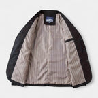 Cotton Blend Single-Breasted Blazer Notch Lapel for Men