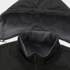Fleece Lined Hooded Wind Jacket Zip-Up for Men