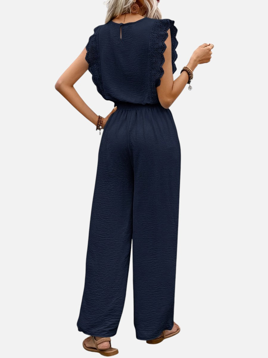 Women's Two-Piece Set with Wide Leg Trousers