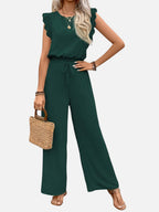 Women's Two-Piece Set with Wide Leg Trousers