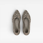 Women's Leopard-Print Knit Ballet Flats
