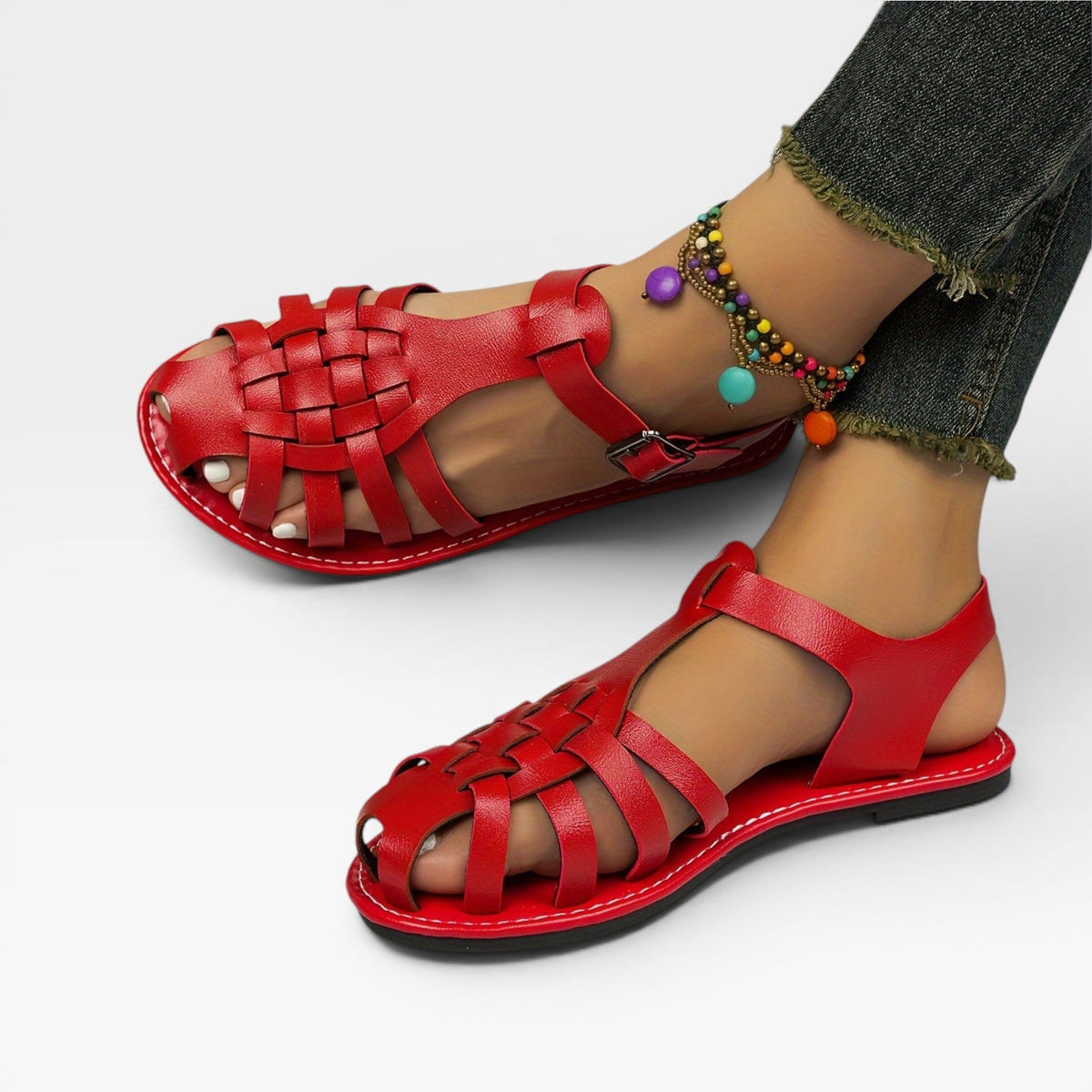 Women's Woven Fisherman Flat Sandals