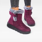 Women's Quilted Faux Fur Snow Boots
