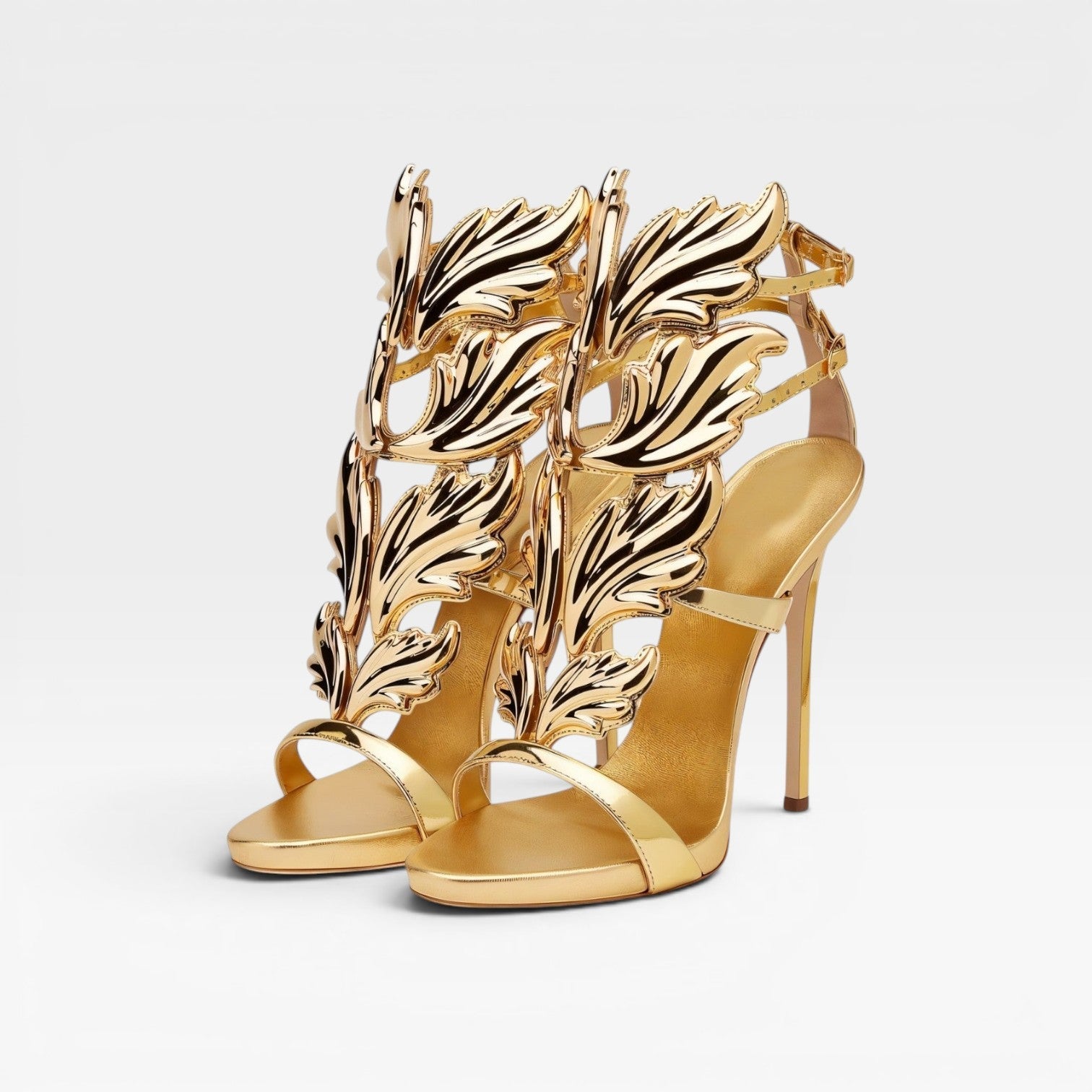 Women's Sculptural Wing Detail Stiletto Sandals
