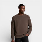 Textured Crewneck Knit Sweater Regular Fit for Men