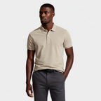 Short Sleeve Knit Polo Shirt Regular Fit for Men