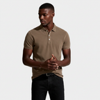 Short Sleeve Knit Polo Shirt Regular Fit for Men