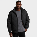 Diamond-Stitch Zip Jacket Stand Collar Regular Fit for Men