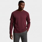 Layered Sleeve Long Sleeve T-Shirt Relaxed Fit for Men
