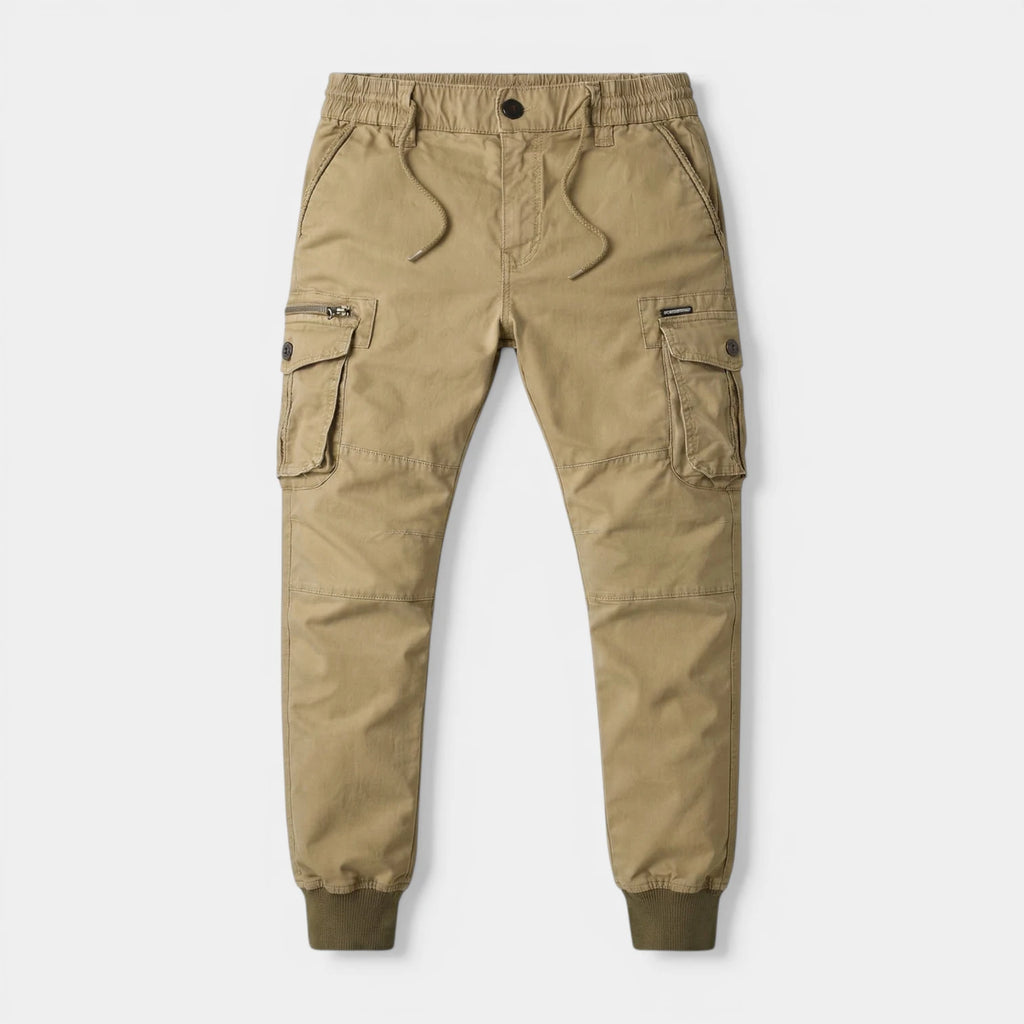 Cargo Jogger Pants Drawstring Tapered Fit for Men