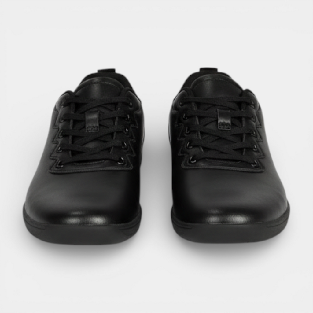 Low-Top Lace-Up Sneakers Smooth Upper Slim for Men
