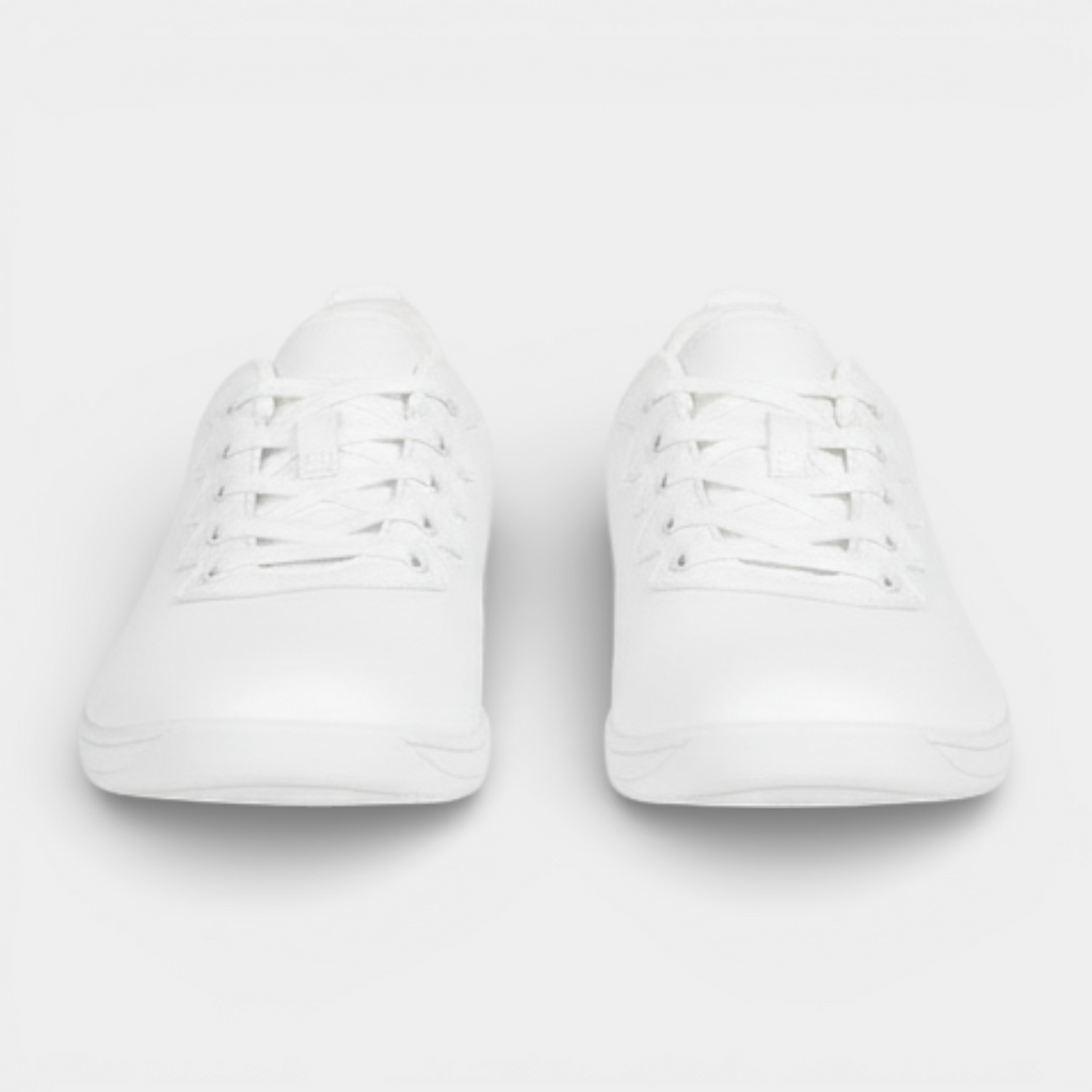 Low-Top Lace-Up Sneakers Smooth Upper Slim for Men