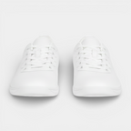 Low-Top Lace-Up Sneakers Smooth Upper Slim for Men