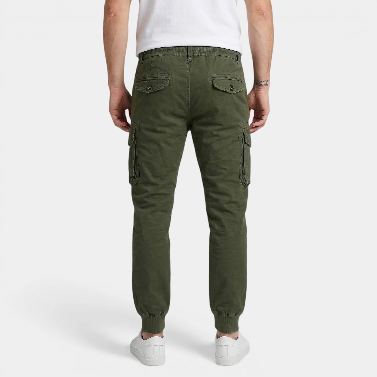 Cargo Jogger Pants Drawstring Tapered Fit for Men