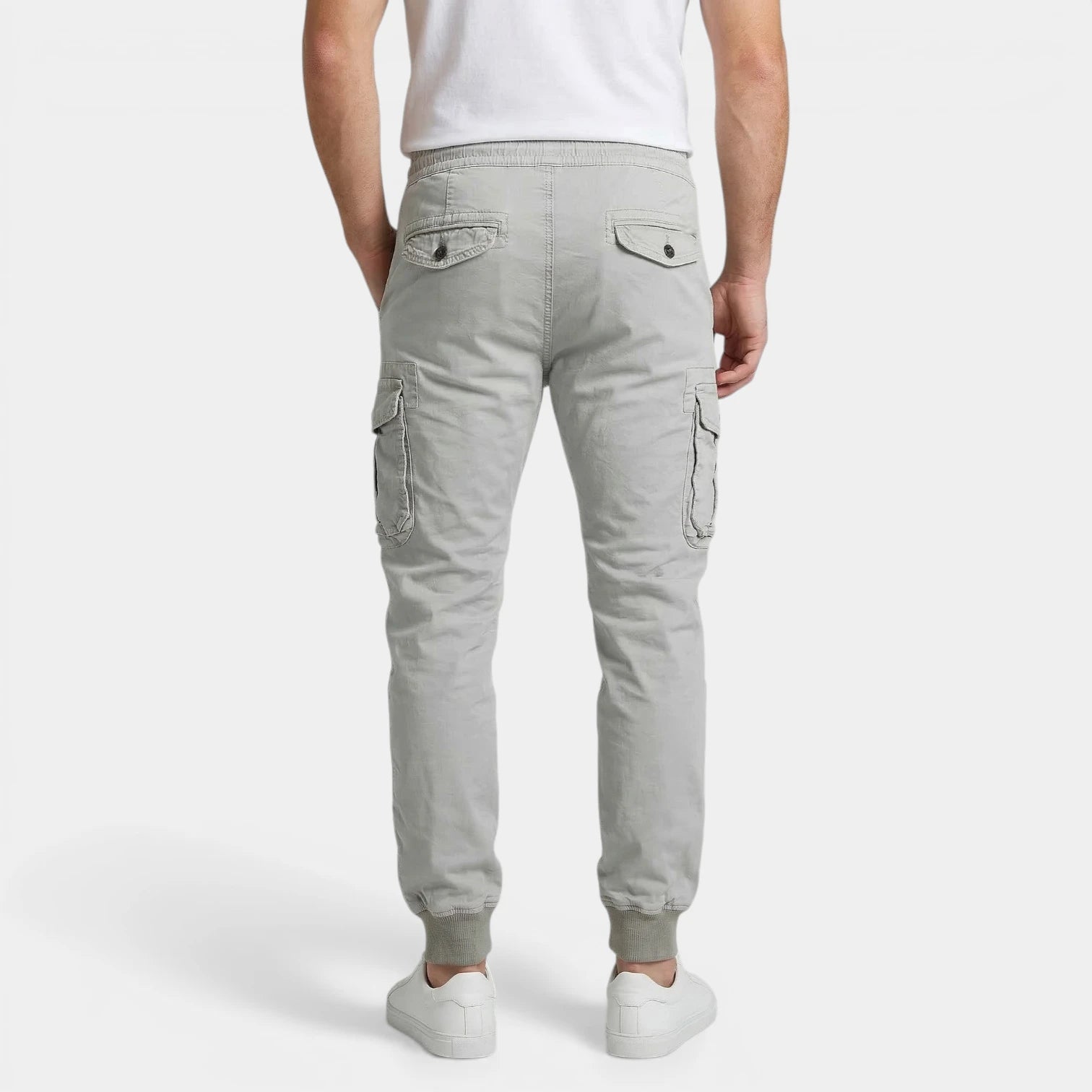 Cargo Jogger Pants Drawstring Tapered Fit for Men