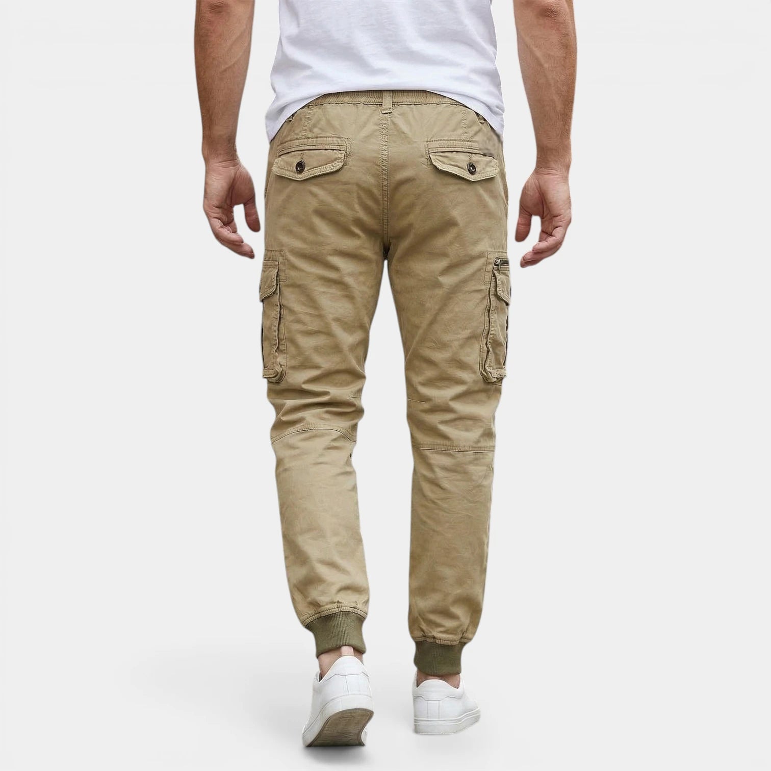 Cargo Jogger Pants Drawstring Tapered Fit for Men