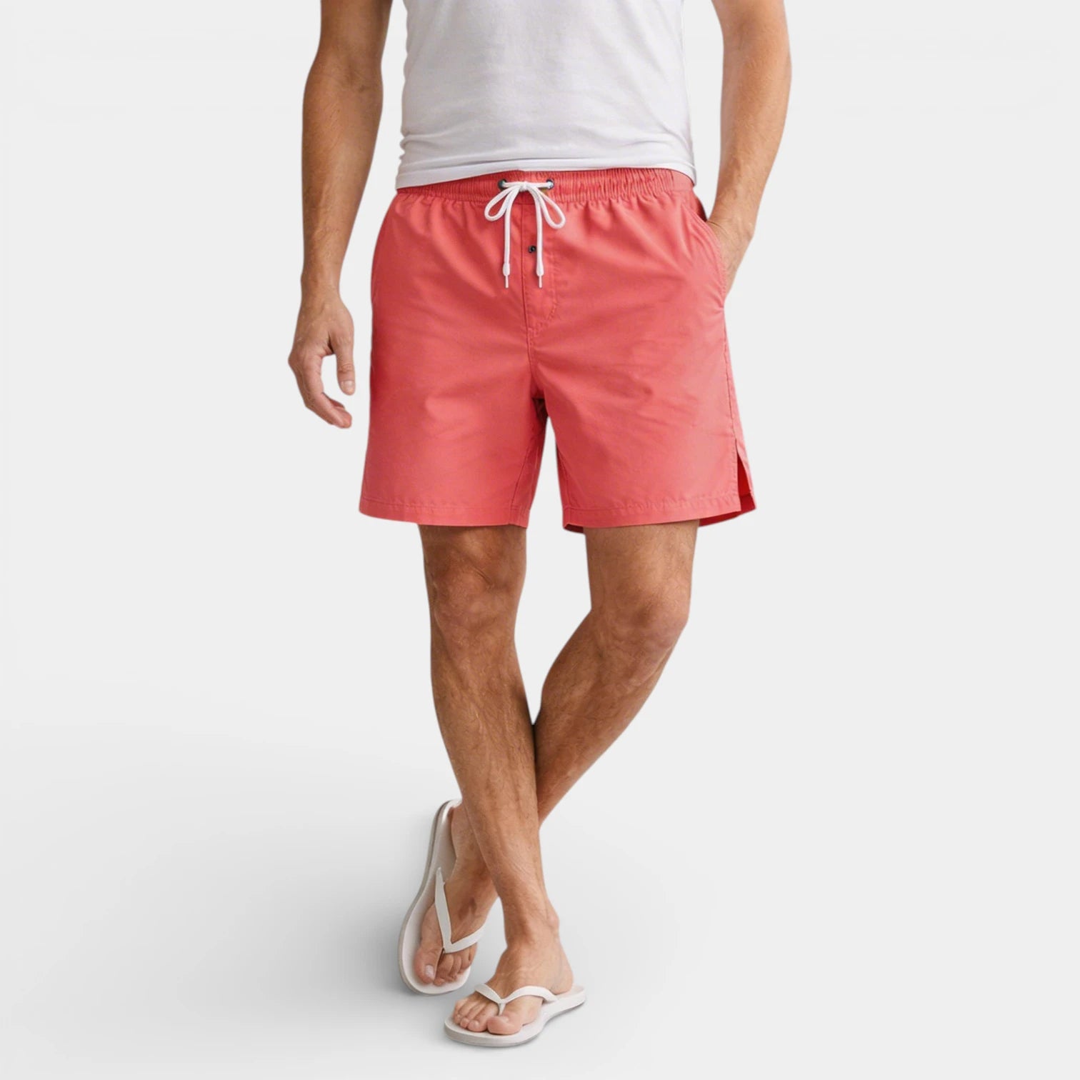 Drawstring Waist Shorts Regular Fit for Men