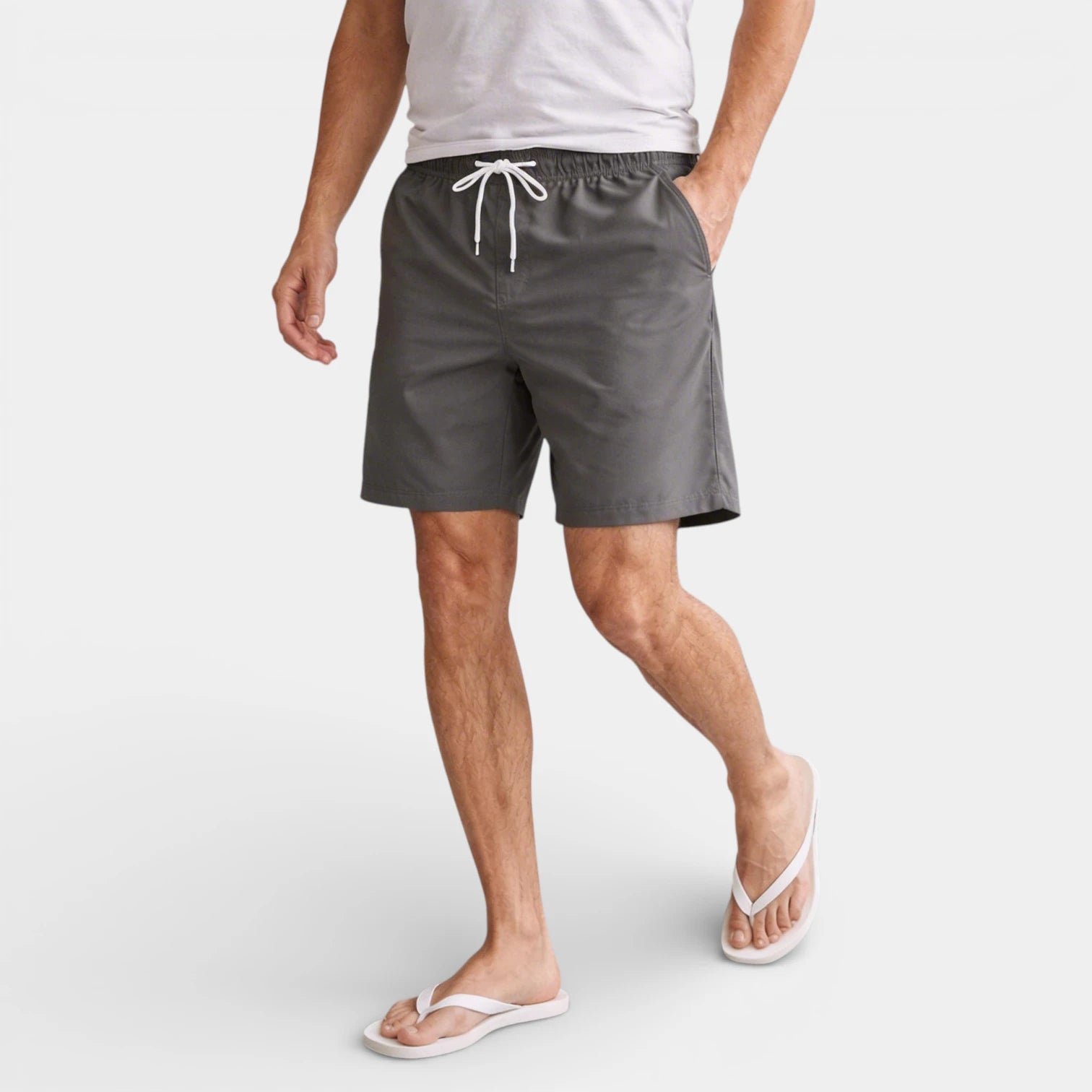 Drawstring Waist Shorts Regular Fit for Men