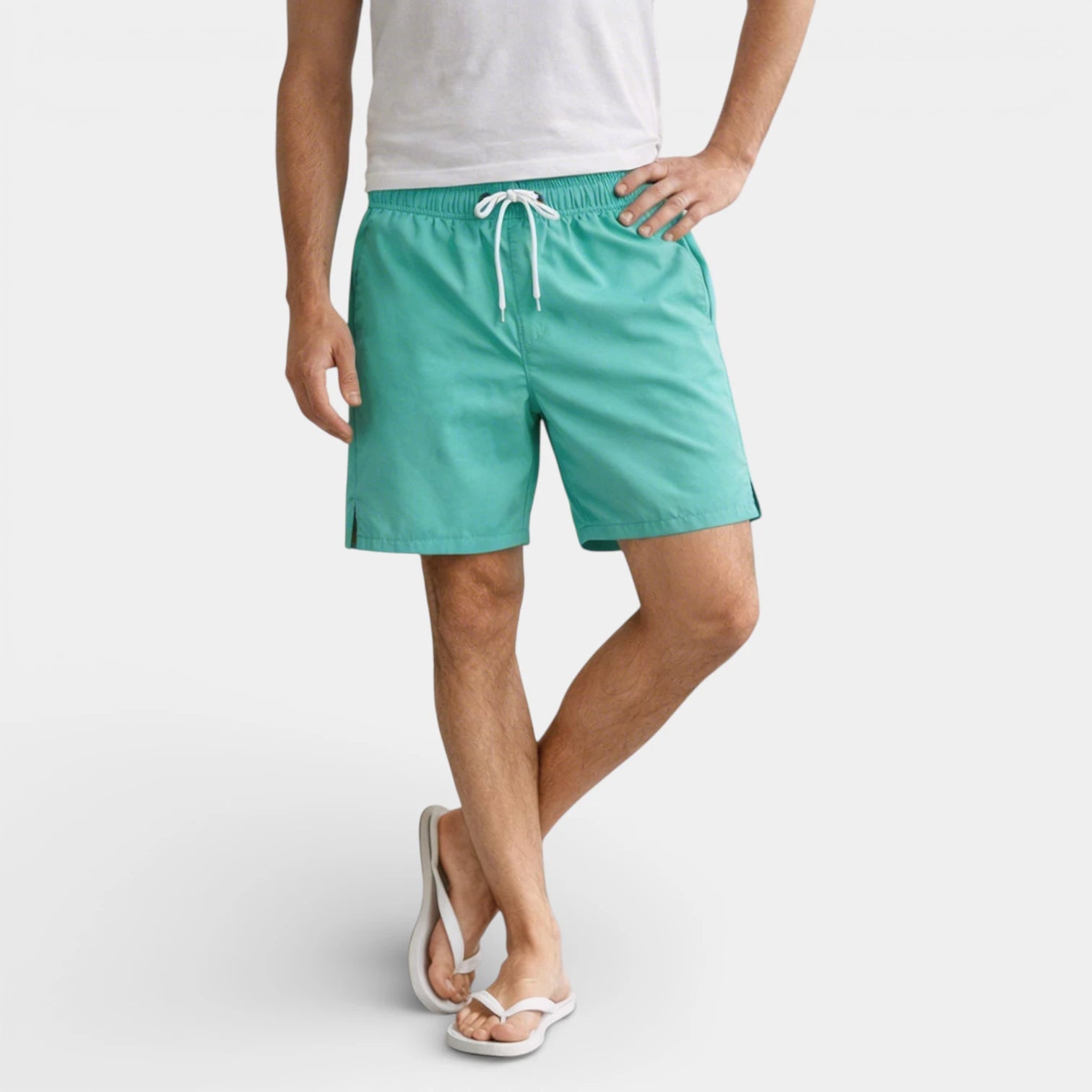 Drawstring Waist Shorts Regular Fit for Men