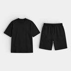 Short Sleeve Crew Neck Tee and Shorts Lounge Set for Men